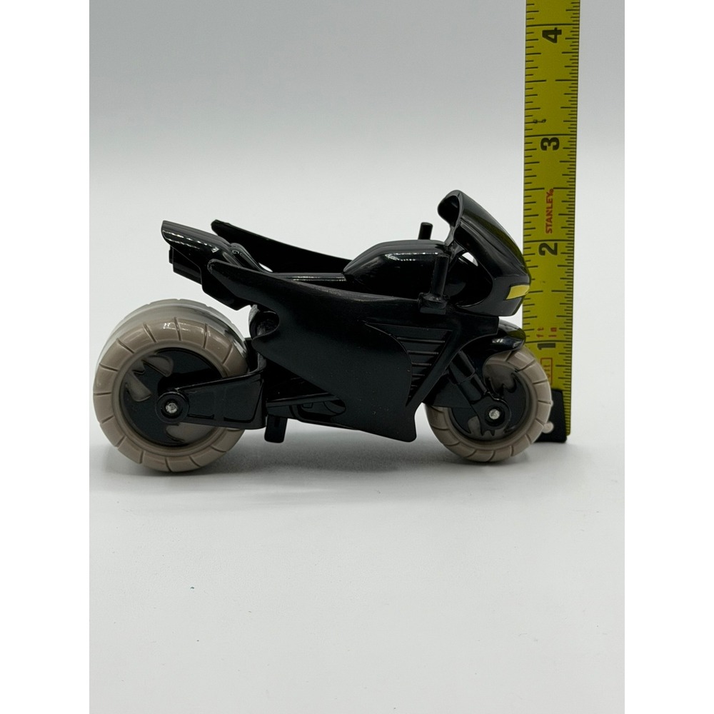 Batman Action Figure with Batcycle Motorcycle Toy DC Comics Black 4 Inch - Picture 7 of 16
